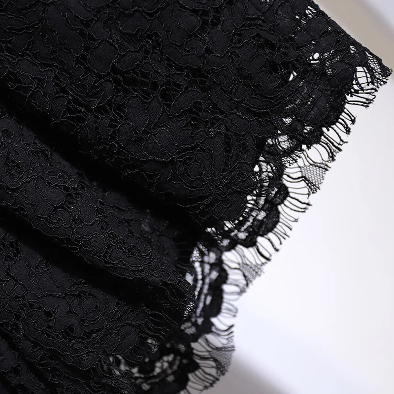 Women Summer Plus Size Sexy Lace Shorts Large Loose Black Wide Leg Short Female 3xl 4xl 5xl 6xl 7xl Y2K Clothing Free Shipping