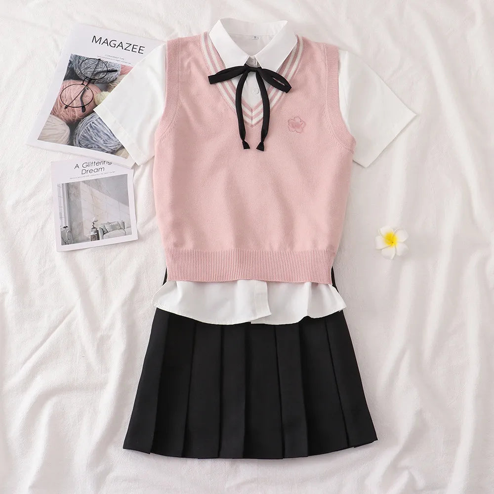 Gangnam College Style Pink Suit Korean JK Uniform Blazer Suit Girls Sheath Dress Women's Spring Autumn Blazer Hip Skirt Sets