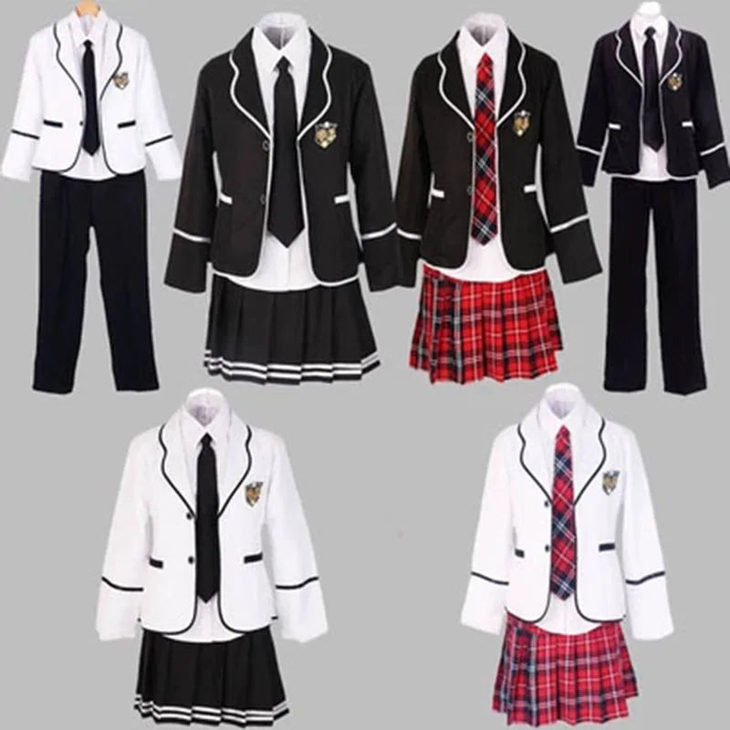 Student Long Sleeve Chorus School Uniform Junior High School Boys and Students Students Japan and South Korea JK Uniform Set