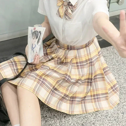 Japanese Student Short/Long Sleeve Sexy Jk Set School Uniform School Clothes Pleated Skirt Girl Seifuku Dress Cosplay Schoolgirl