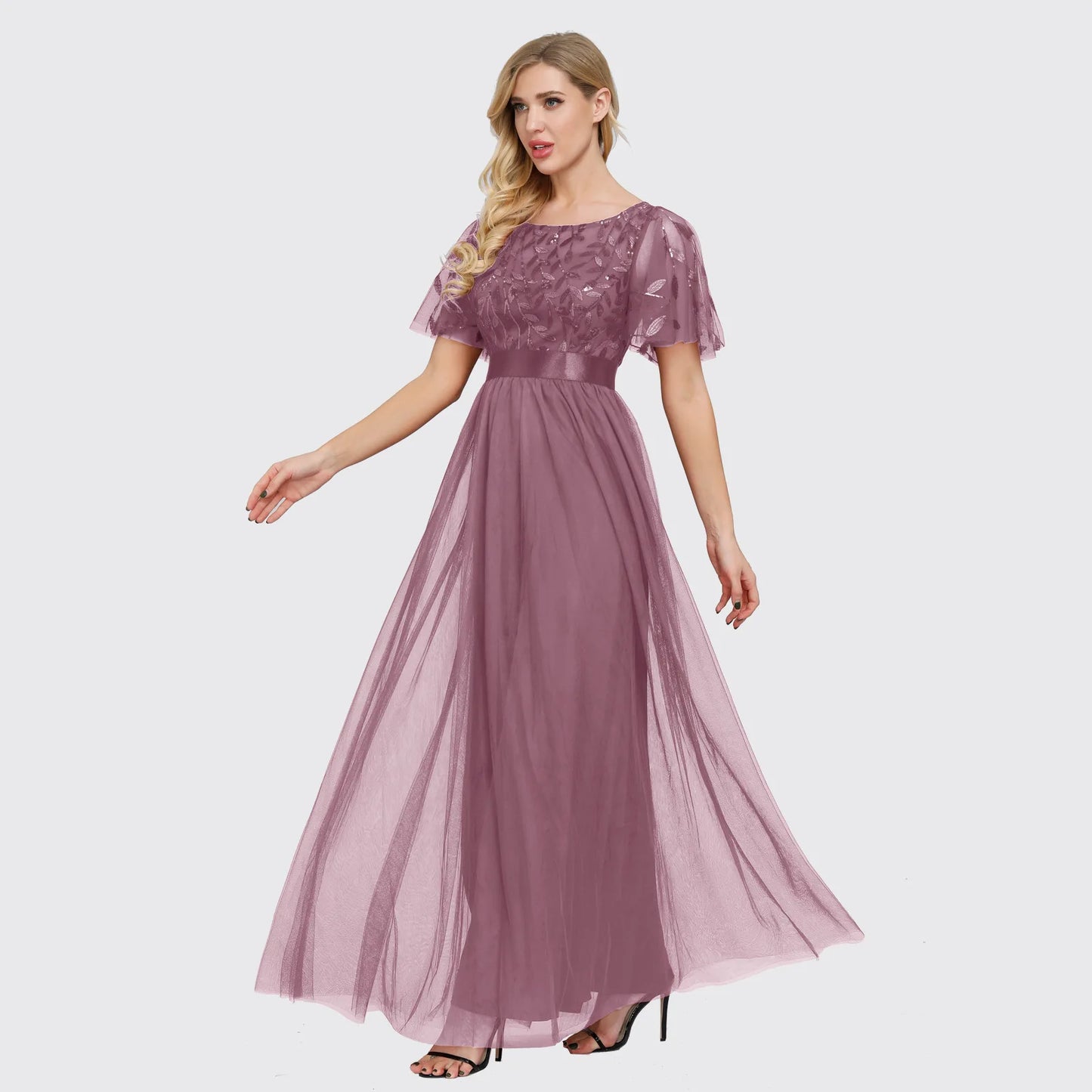 ICCLEK Elegant Plus Size Dress Evening Long Dresses Summer Dress Women 2023 Party Occasion Dresses Sequin Vestido De Festa Plus