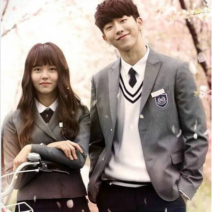 Korea Who Are You Nam Joo Hyuk High school uniform set British Academy autumn smale jacket men women Korean school JK Uniform