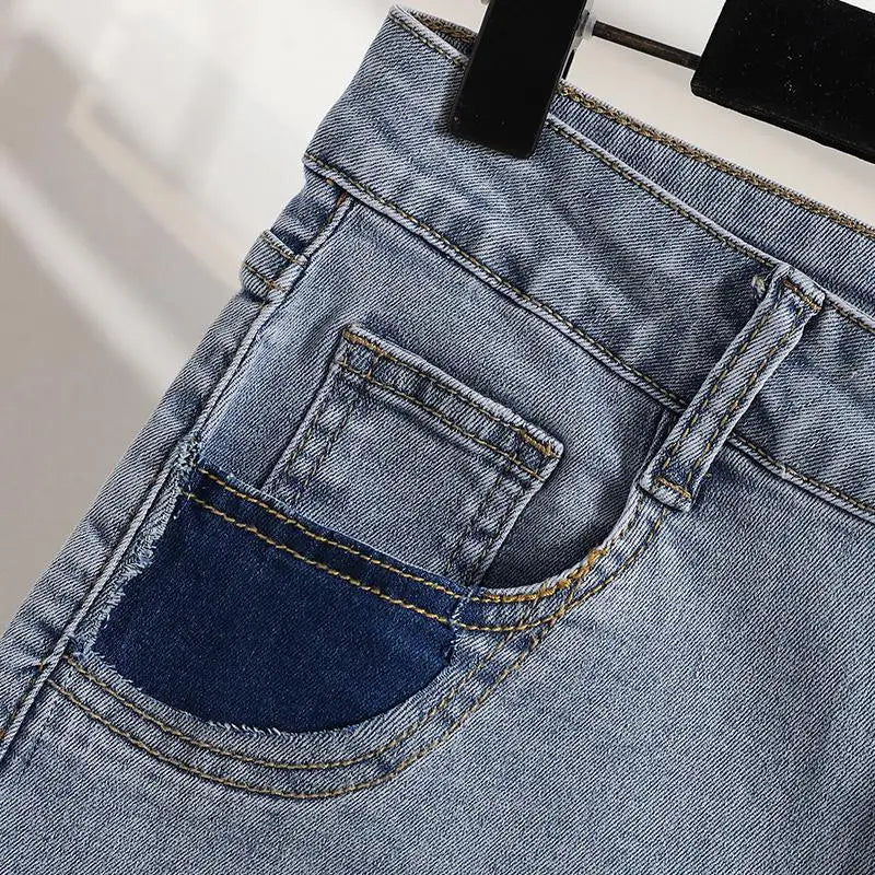 Plus Size L-5XL Y2K Denim Shorts For Women High Waist Fashion Summer Street Hot Sexy Jean Pant Female Free Shipping Clothes