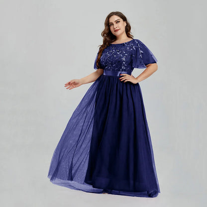 ICCLEK Elegant Plus Size Dress Evening Long Dresses Summer Dress Women 2023 Party Occasion Dresses Sequin Vestido De Festa Plus