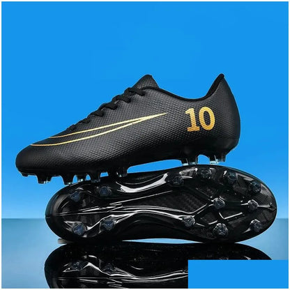 Soccer Shoes Mens Football Star Outdoor Sports Non-Slip Wear-Resistant Training Children Boys Girls Kids  Women 240607 Drop Delive Dh2Im