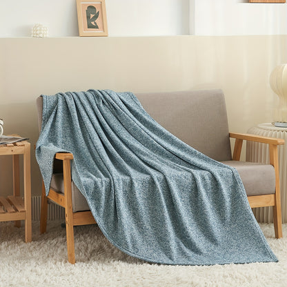 Sweatshirt Blanket Set TWIN (1blanket with 1 sham)/QUEEN (1blanket with 2 shams)/King (1blanket with 2 shams) 300GSM for  Jersey Knit  Thin Soft Breathable Blanket Set Brings a Stylish Appearance to Bedroom Living Room Couches for all year roud