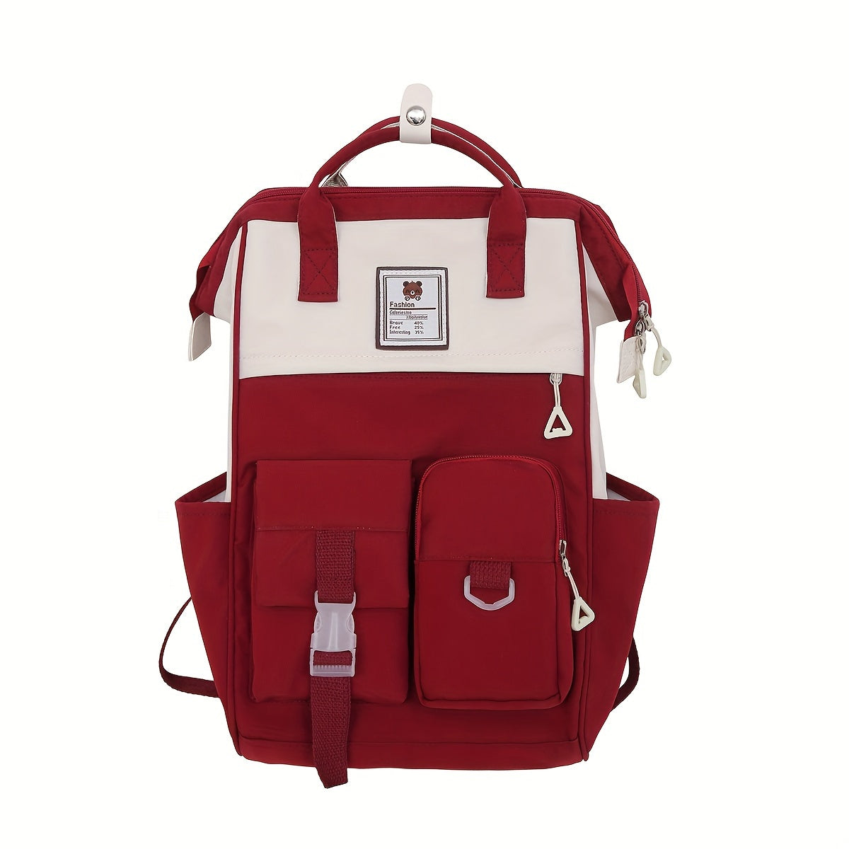 Trendy Japanese-Style Preppy Backpack - Large Capacity, Colorblock Design - Durable & Stylish School Rucksack for Women - Perfect Daily Use for Students