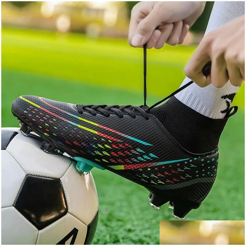 Soccer Shoes Aliups Original Men Ag/Tf Children Football Youth Boots Comfortable Athletic Training Cleat 240607 Drop Delivery Accessor Dhthd