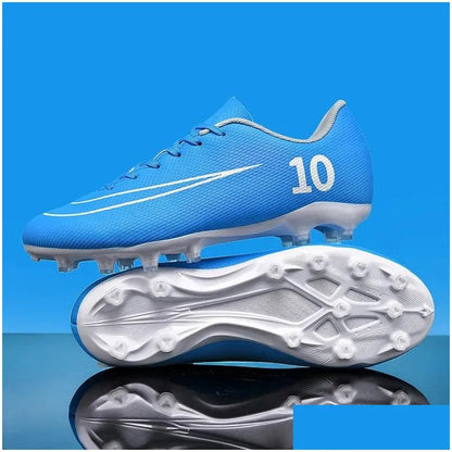 Soccer Shoes Mens Football Star Outdoor Sports Non-Slip Wear-Resistant Training Children Boys Girls Kids  Women 240607 Drop Delive Dh2Im